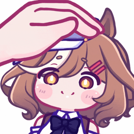 Aya_chan1221 giphygifmaker chibi uma umamusume GIF