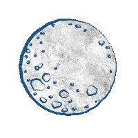 Moon Luna Sticker by Silvia Ancordi