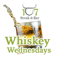Happy Hour Whiskey Sticker by 107SteakandBar
