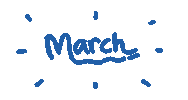 Pastel March Sticker