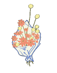 Illustration Flowers Sticker