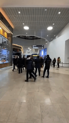Shoppers Form Long Lines at IKEA Store in Moscow After Russian Shutdown Announced