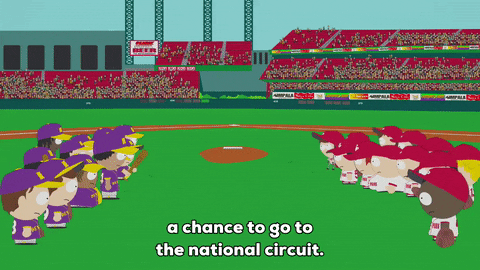 token black baseball GIF by South Park 