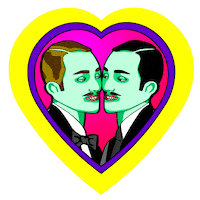 adam & steve love Sticker by Grande Dame