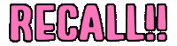 Recall Sticker by KAID