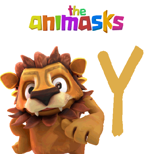 Hands Up Yes Sticker by The Animasks