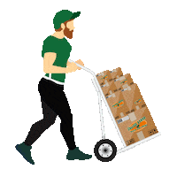 Moving Day Boxes Sticker by College Hunks Hauling Junk and Moving