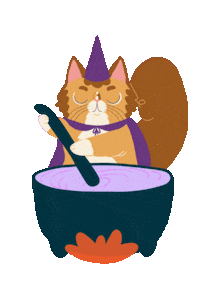 Cat Halloween Sticker by Poupoutte