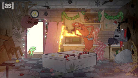 Run Screaming GIF by Adult Swim