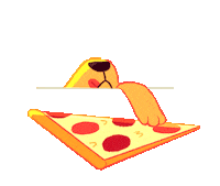 Hungry Dog Sticker by Olivia When