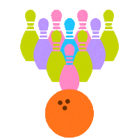 Bowling Ball Fun Sticker by EVO Entertainment Group