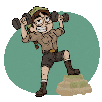 Dumbbells Girls Who Lift Sticker by Pepper Steps