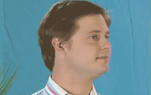 TV gif. An indifferent Tim on the Tim and Eric Awesome Show, Great Job! shrugs his shoulders and smiles. Text, “K.”