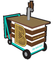 Craft Beer Sticker by Broke Brewing Co.