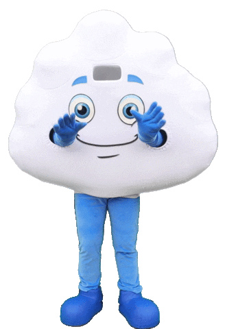StraQ-marketing giphyupload cloud blij dansen Sticker