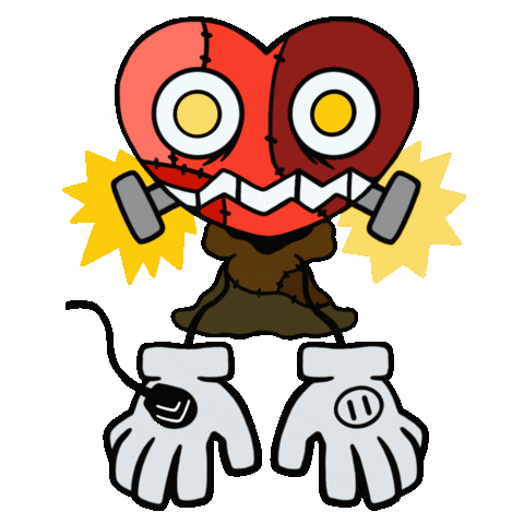 crystalfaceguy giphyupload heart halloween shock Sticker