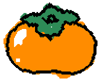 Kaki Persimmon Sticker