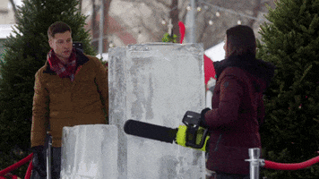 christmas ice GIF by Hallmark Channel