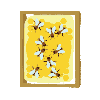 Bee Honeybee Sticker by Stadtbienen