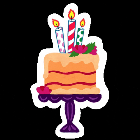 anamariamj giphygifmaker party birthday cake GIF