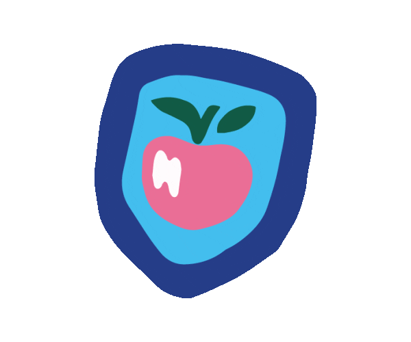 lesminimondesfr giphyupload apple fruit enfant Sticker