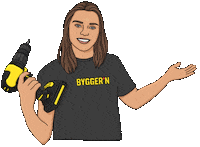 Byggern diy girlpower tools drill Sticker