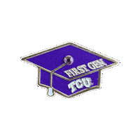 pinnedpins purple university texas graduation Sticker