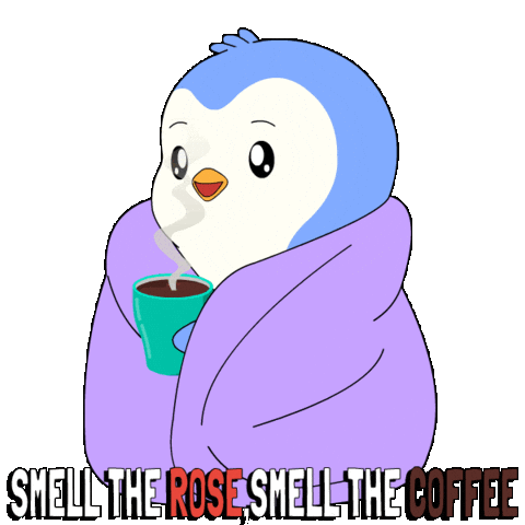 Good Morning Coffee Sticker by Pudgy Penguins