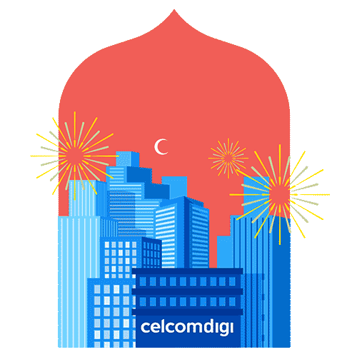 Raya Telco Sticker by CelcomDigi