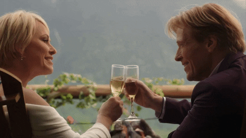 in love cheers GIF by Hallmark Channel