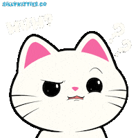 Cats What Sticker by Silly Kitties