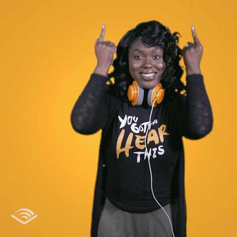 Look Up Right Here GIF by Audible