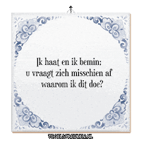 Humor Spanning Sticker by Tegelspreuken.nl
