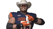 Happy Football Sticker by Carson-Newman Athletics