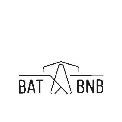 BatBnB giphygifmaker bat bats batbnb Sticker