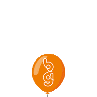 Halloween Orange Sticker by Bubblegum Balloons