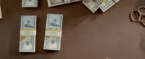 babydrivermovie giphyupload money cash bills GIF