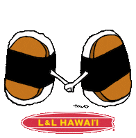LLHawaii sushi spam musubi spam musubi Sticker