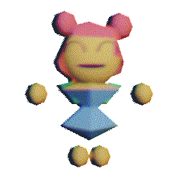 3D Character Sticker
