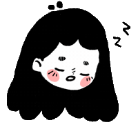 Tired Girl Sticker