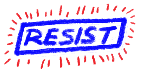 KindredArts giphyupload fight protest resist Sticker