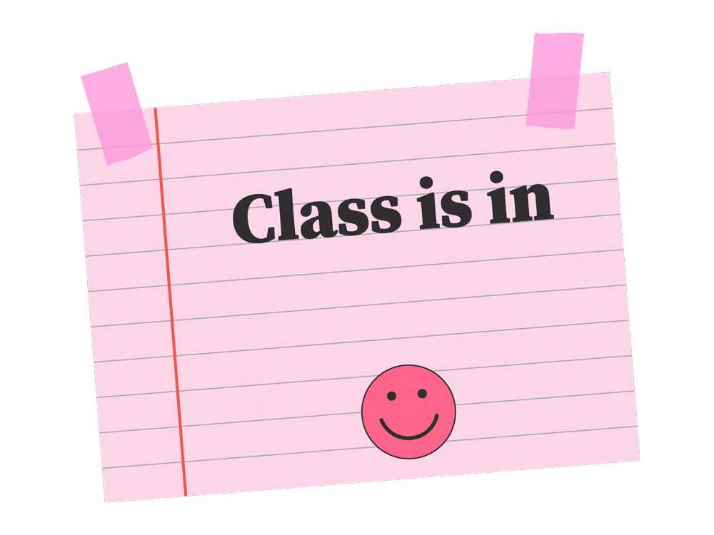 twobrokechicks giphyupload tbc class is in session twobrokechicks Sticker