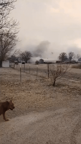 Texas Resident Surveys Scorched Town After Wildfire Tears Through