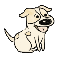 Happy Dog Sticker