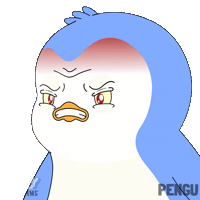 Angry How Dare You Sticker by Pudgy Penguins