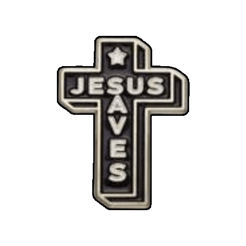 pinnedpins giphygifmaker jesus christian cross Sticker