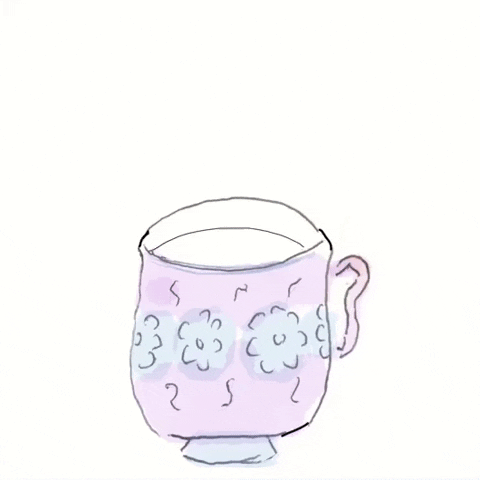 Sinking Cup Of Tea GIF by Barbara Pozzi