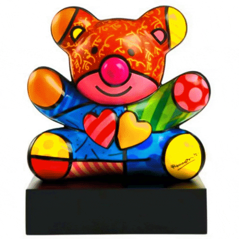 romerobritto giphygifmaker bear teddybear romerobritto GIF