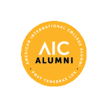 aiconcampus giphyupload aic yellow jackets american international college Sticker