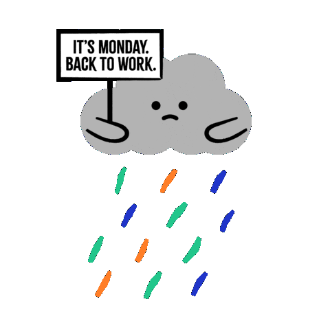 Monday Morning Sticker by Jessica Lau
